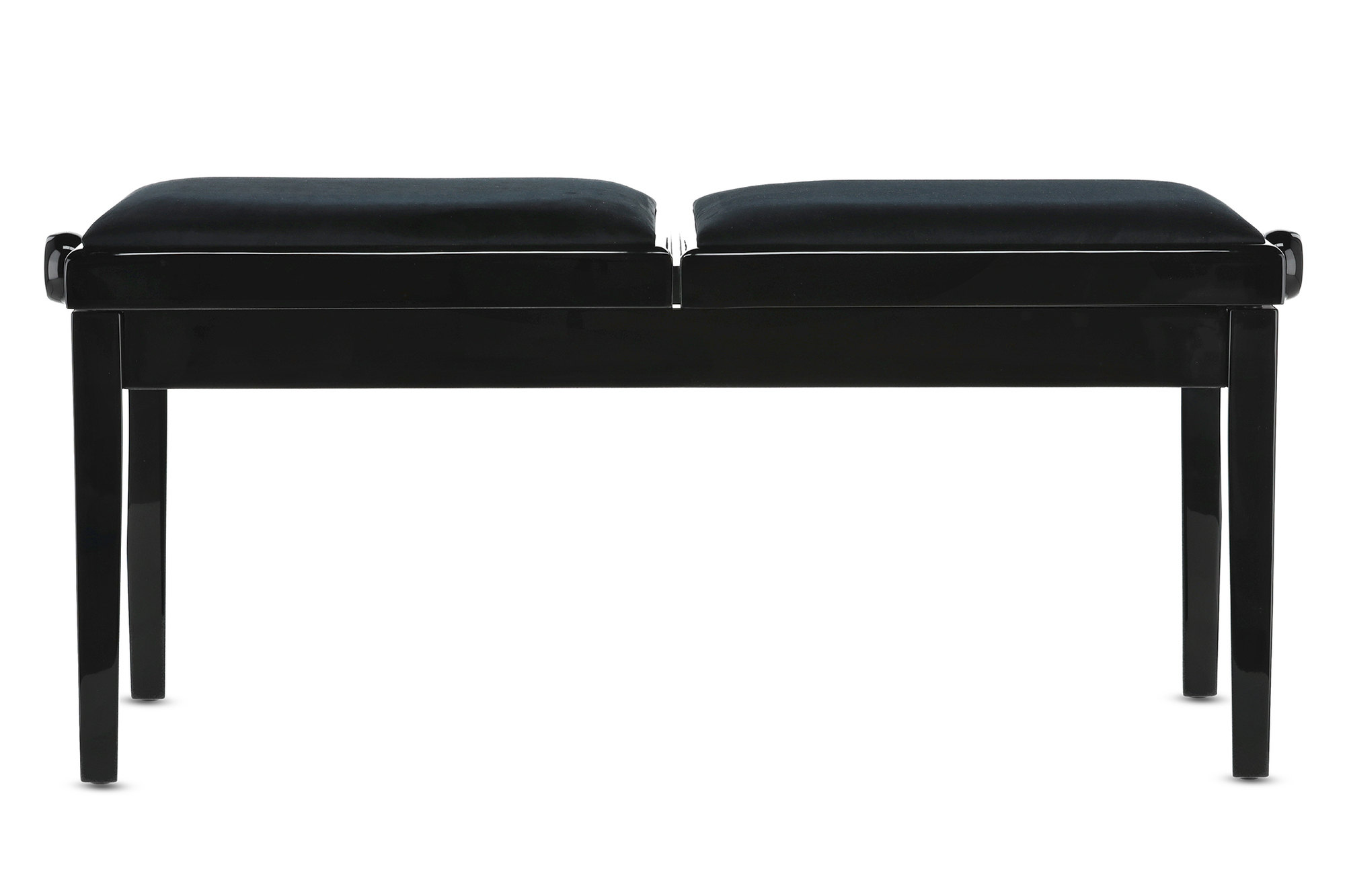 Gewa Banquette Piano Deluxe Double Noir Brillant - Bancos para teclado - Variation 3