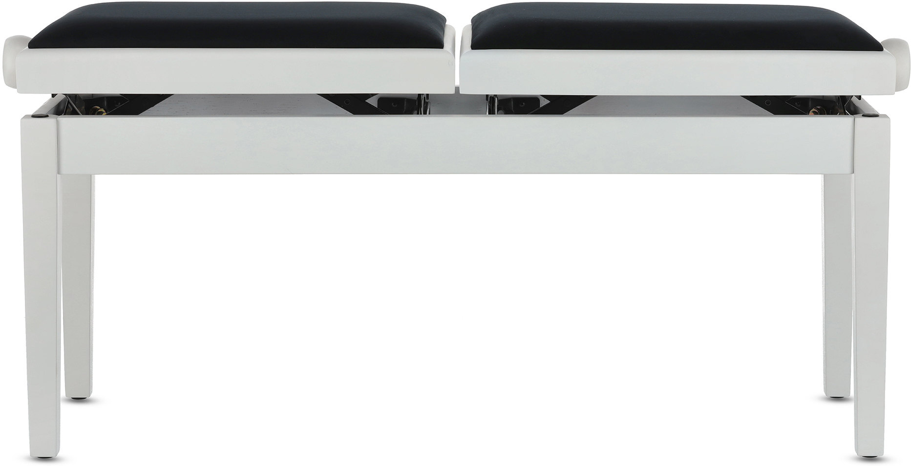 Gewa Banquette Piano Deluxe Double Blanc Mat - Bancos para teclado - Main picture