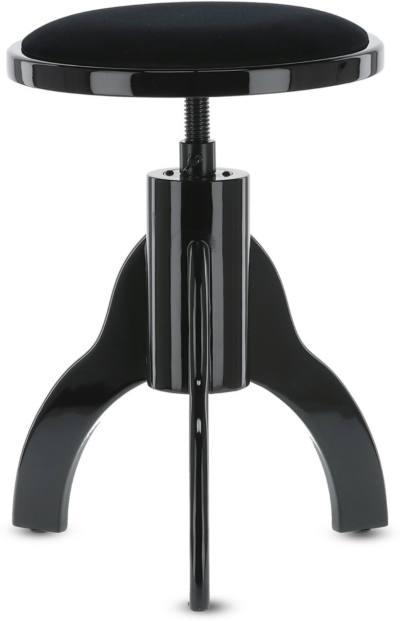 Gewa Tabouret De Piano Deluxe Noir Brillant - Bancos para teclado - Main picture