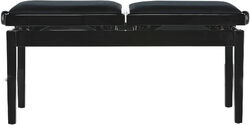 Bancos para teclado Gewa BANQUETTE PIANO DELUXE DOUBLE NOIR BRILLANT