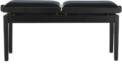 Bancos para teclado Gewa BANQUETTE PIANO DELUXE DOUBLE NOIR MAT