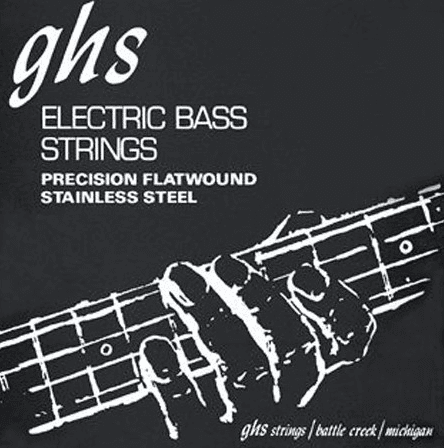 Ghs Jeu De 4 Cordes Bass (4) Stainless Steel Precision Flatwound 45-105 - Cuerdas para bajo eléctrico - Main picture