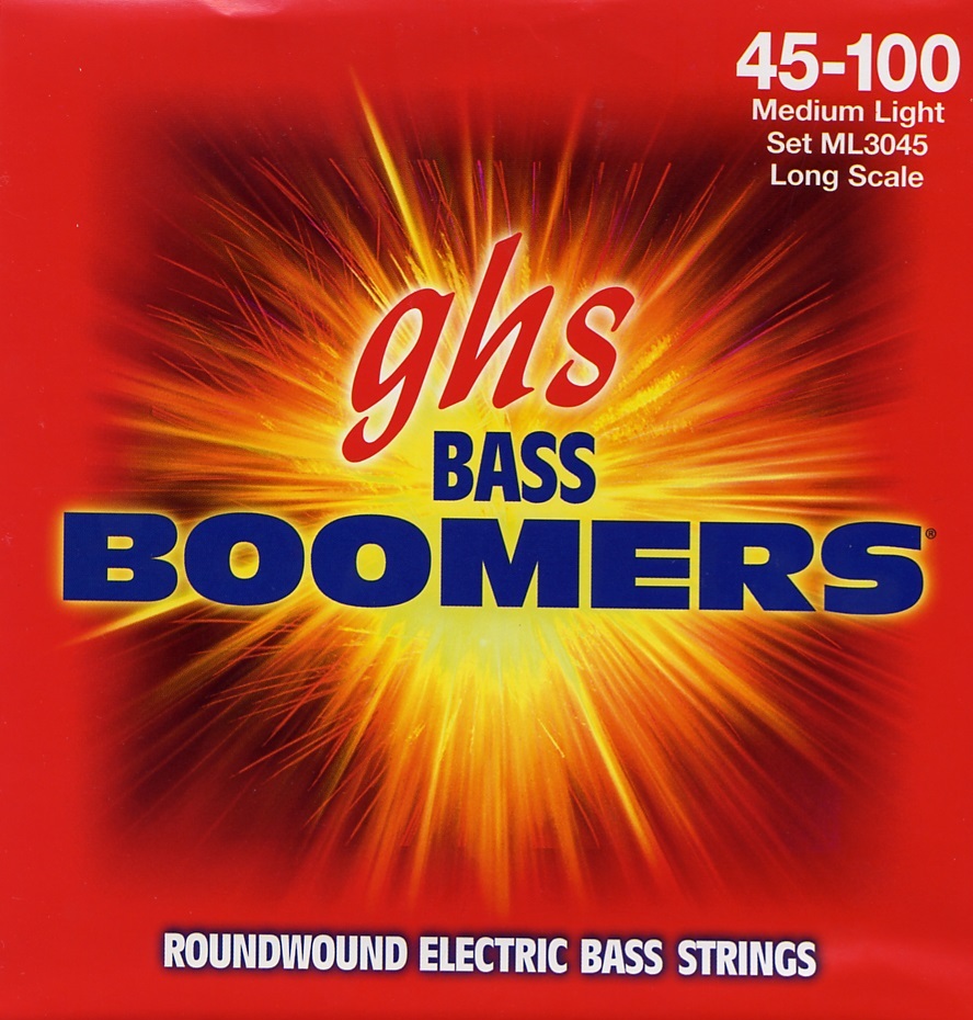 Ghs Jeu De 4 Cordes Basse Elec. 4c Bass Boomers Standard Longscale 045.100 Ml3045 - Cuerdas para bajo eléctrico - Main picture