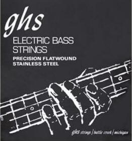 Ghs Jeu De 4 Cordes Basse Elec. 4c Precision Flatwound Stainless Steel 045.095 - Cuerdas para bajo eléctrico - Main picture