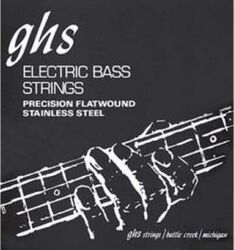 Cuerdas para bajo eléctrico Ghs 3025 Bass Precision Flat Wound 45-95 - Juego de 4 cuerdas