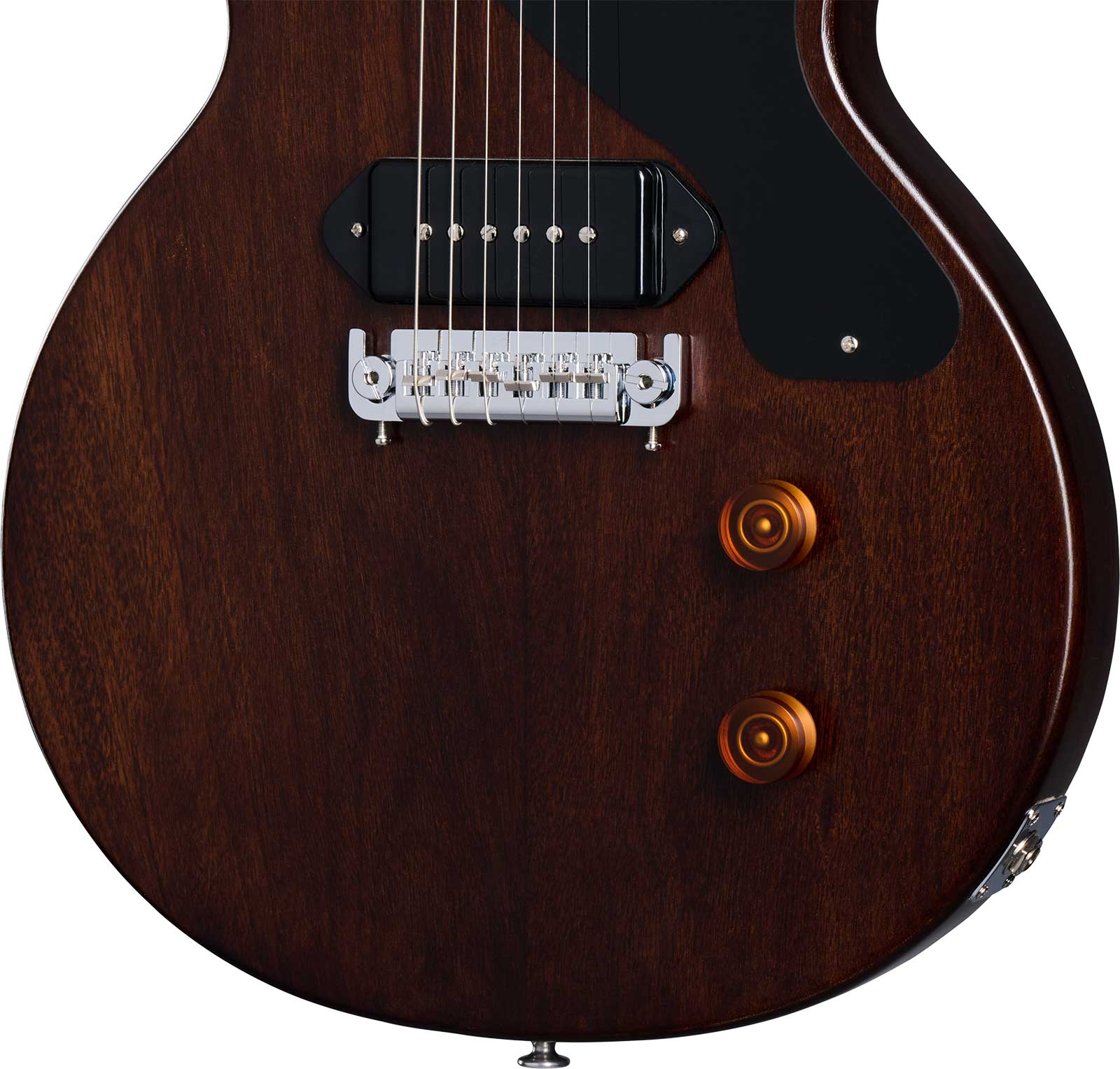 Gibson Charlie Starr Les Paul Junior Ltd Signature 1p90 Ht Rw - Dark Walnut - Guitarra eléctrica de autor - Variation 3