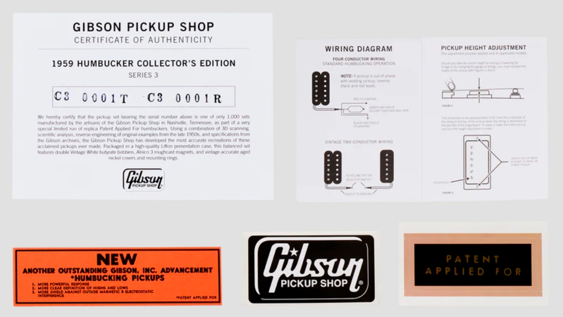 Gibson Collectors Edition 1959 Humbucker Series 3 Pickup Set - Pastilla guitarra eléctrica - Variation 3