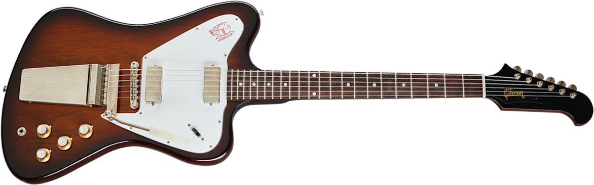Gibson Custom Shop 1965 Non Reverse Firebird V Vibrola 2mh Trem Rw - Vos Vintage Sunburst - Guitarra electrica retro rock - Main picture
