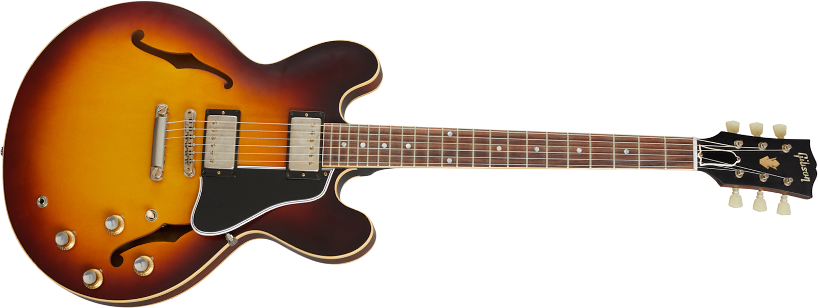Gibson Custom Shop Historic Es335 Reissue 1961 2h Ht Rw - Vos Vintage Burst - Guitarra eléctrica semi caja - Main picture