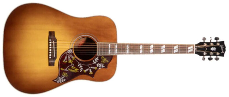 Gibson Custom Shop Hummingbird Standard Red Spruce Modern Dreadnought Epicea Acajou Rw - Honey Burst - Guitarra folk - Main picture