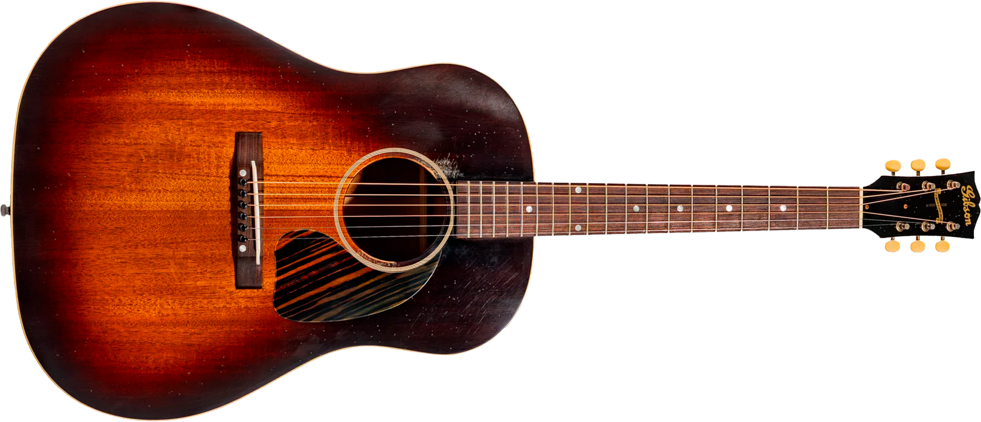 Gibson Custom Shop J45 1942 All Mahogany Greatest Hits Dreadnought Tout Acajou Rw - Murphy Lab Light Aged Vintage Sunburst - Guitarra folk - Main pict
