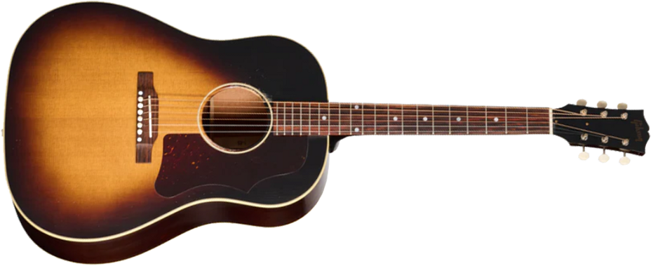 Gibson Custom Shop J45 1955 Dreadnought Epicea Acajou Rw - Murphy Lab Light Aged Vintage Sunburst - Guitarra folk - Main picture