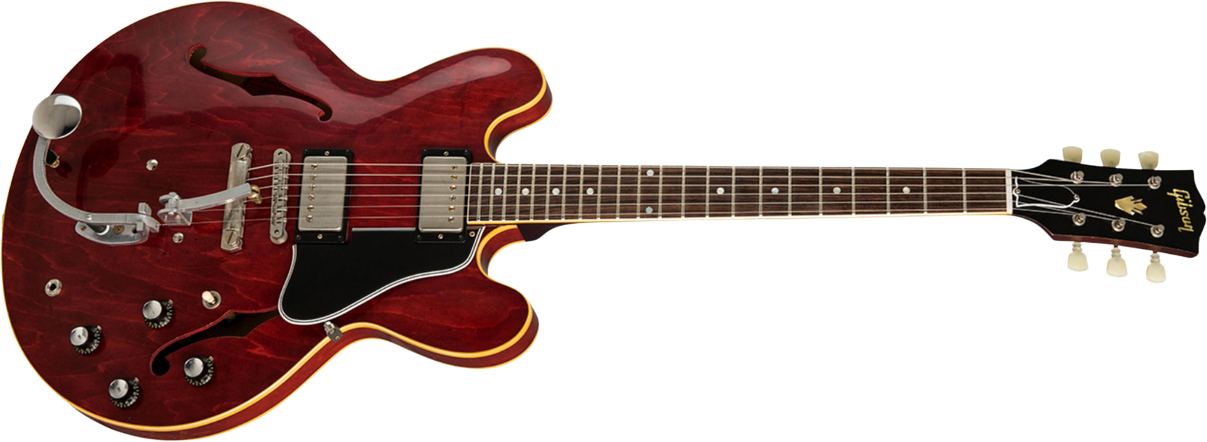 Gibson Custom Shop Jerry Kennedy Es-335 1961 Pretty Woman 2019 Ltd 2h Ht Rw - Aged Faded Cherry - Guitarra eléctrica de autor - Main picture