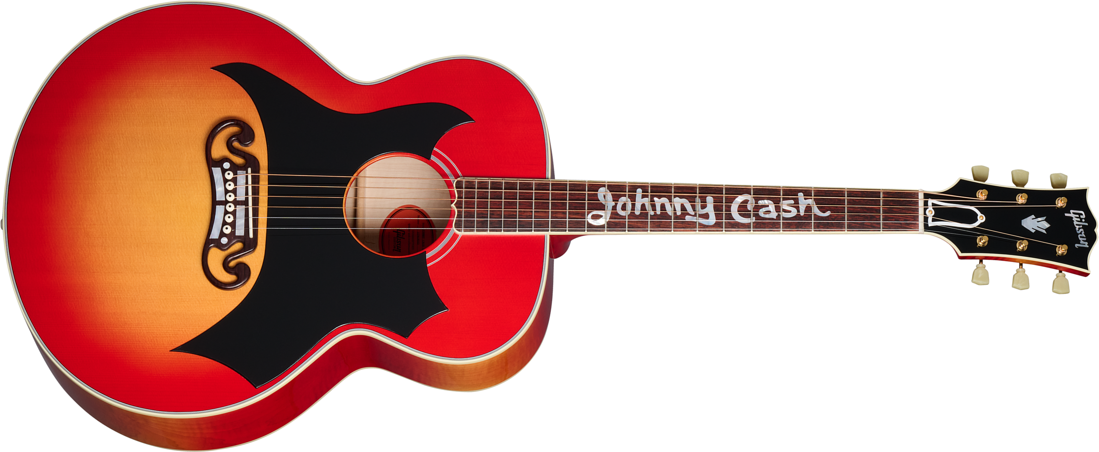 Gibson Custom Shop Johnny Cash Sj200 Tout Erable Rw - Vintage Cherry Sunburst - Guitarra folk - Main picture
