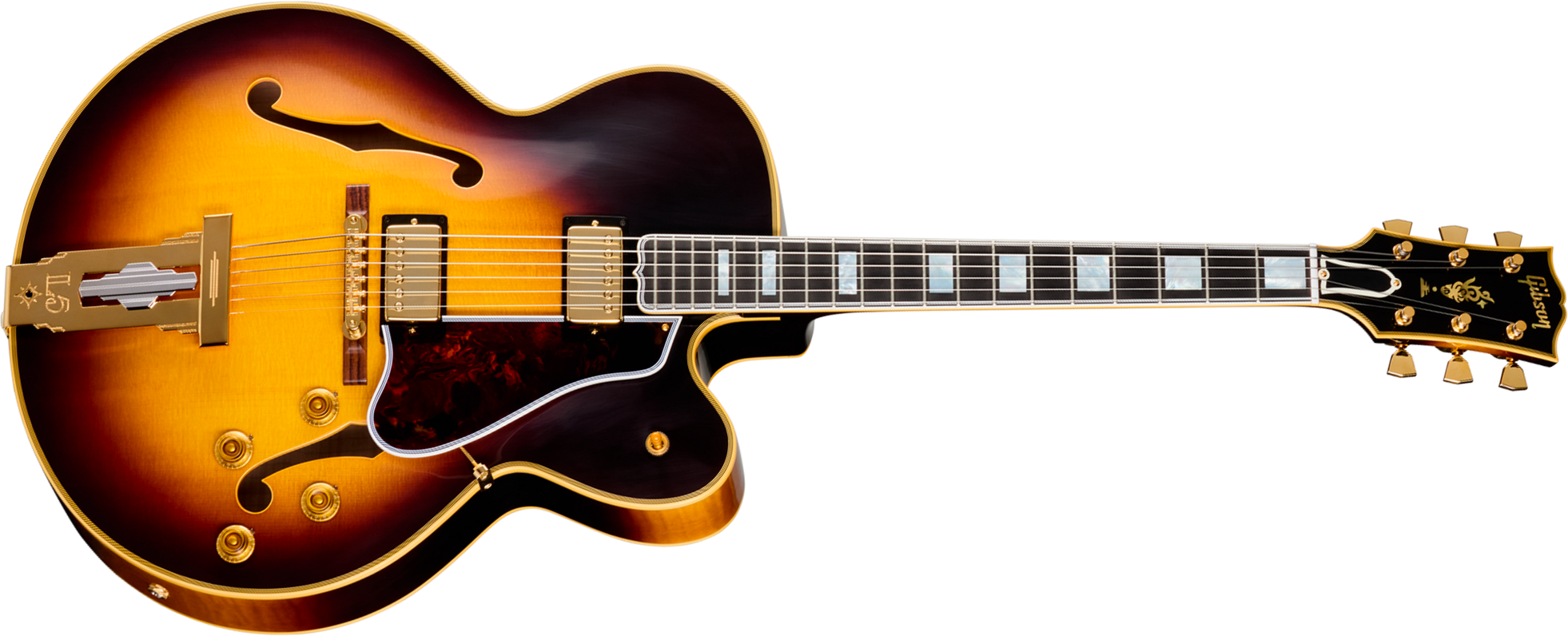 Gibson Custom Shop L5 Ces 1957 Reissue 2h Ht Eb - Vos Vintage Sunburst - Guitarra elécrica Jazz cuerpo acústico - Main picture