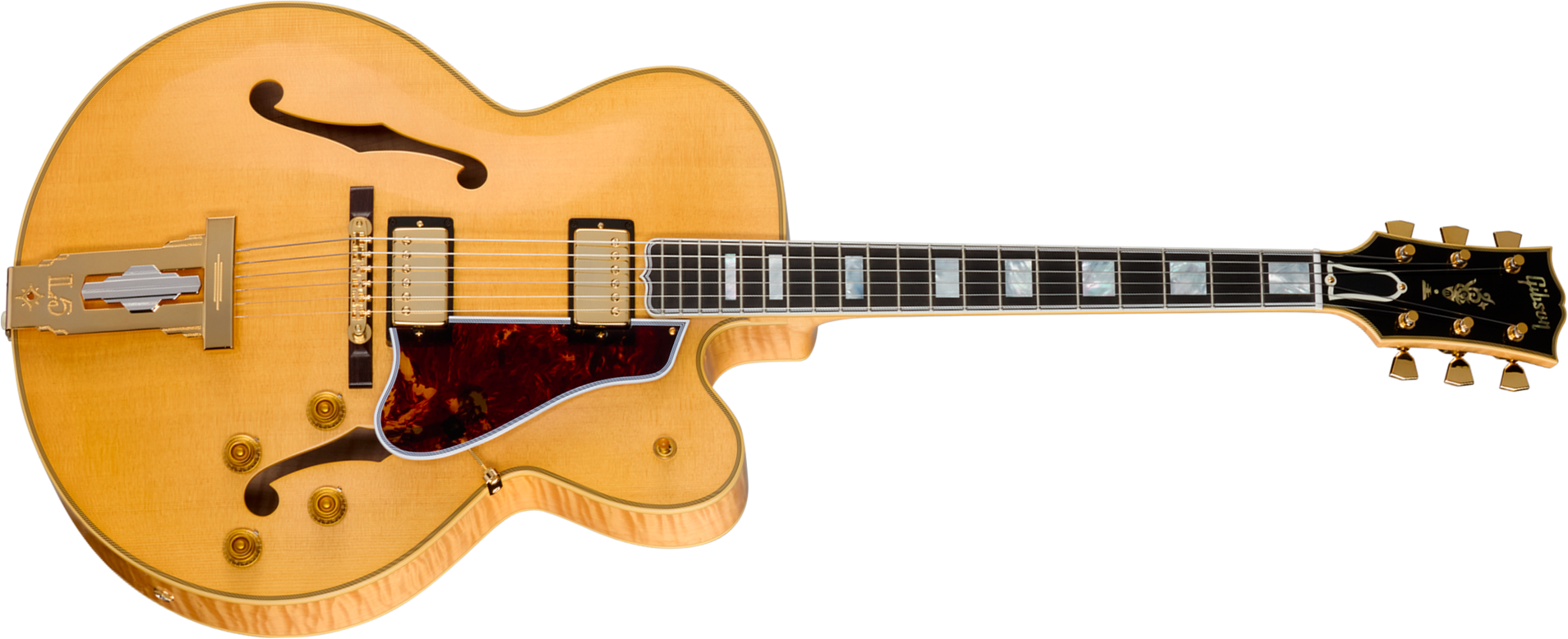 Gibson Custom Shop L5 Ces 1957 Reissue 2h Ht Eb - Vos Antique Natural - Guitarra elécrica Jazz cuerpo acústico - Main picture