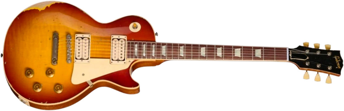 Gibson Custom Shop Les Paul 1957 Reissue Le Ltd 2h Ht Rw - Murphy Lab Ultra Heavy Aged Refin Burst - Guitarra eléctrica de corte único. - Main picture