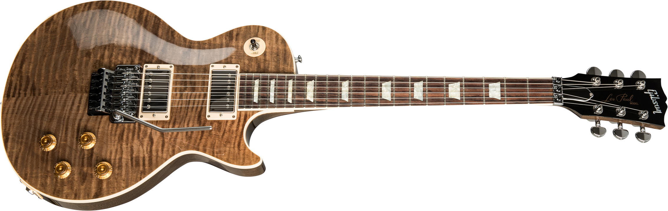 Gibson Custom Shop Les Paul Axcess Standard Figured Floyd Rose 2019 2h Fr Rw - Gloss Dc Rust - Guitarra eléctrica de corte único. - Main picture