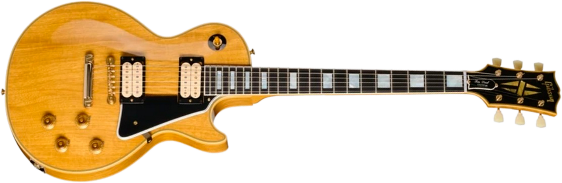 Gibson Custom Shop Les Paul Custom 1957 Korina Le Ltd 2h Ht Eb - Vos Antique Natural - Guitarra eléctrica de corte único. - Main picture