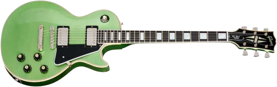 Gibson Custom Shop Les Paul Custom 1968 Reissue 2h Ht Eb - Murphy Lab Aged Jade Green - Guitarra eléctrica de corte único. - Main picture
