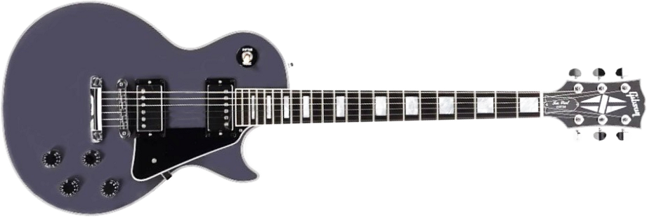 Gibson Custom Shop Les Paul Custom 2h Ht Eb - Arctic Blast - Guitarra eléctrica de corte único. - Main picture