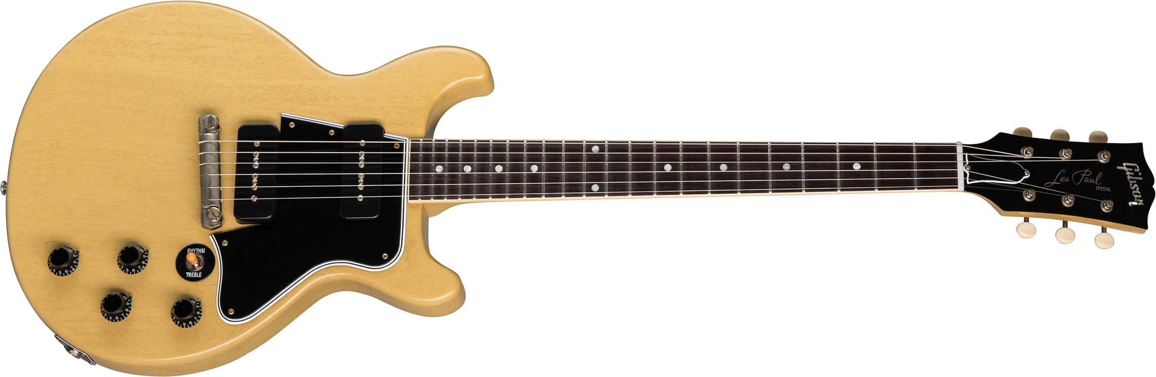 Gibson Custom Shop Les Paul Special 1960 Double Cut Reissue 2p90 Ht Rw - Vos Tv Yellow - Guitarra eléctrica de corte único. - Main picture
