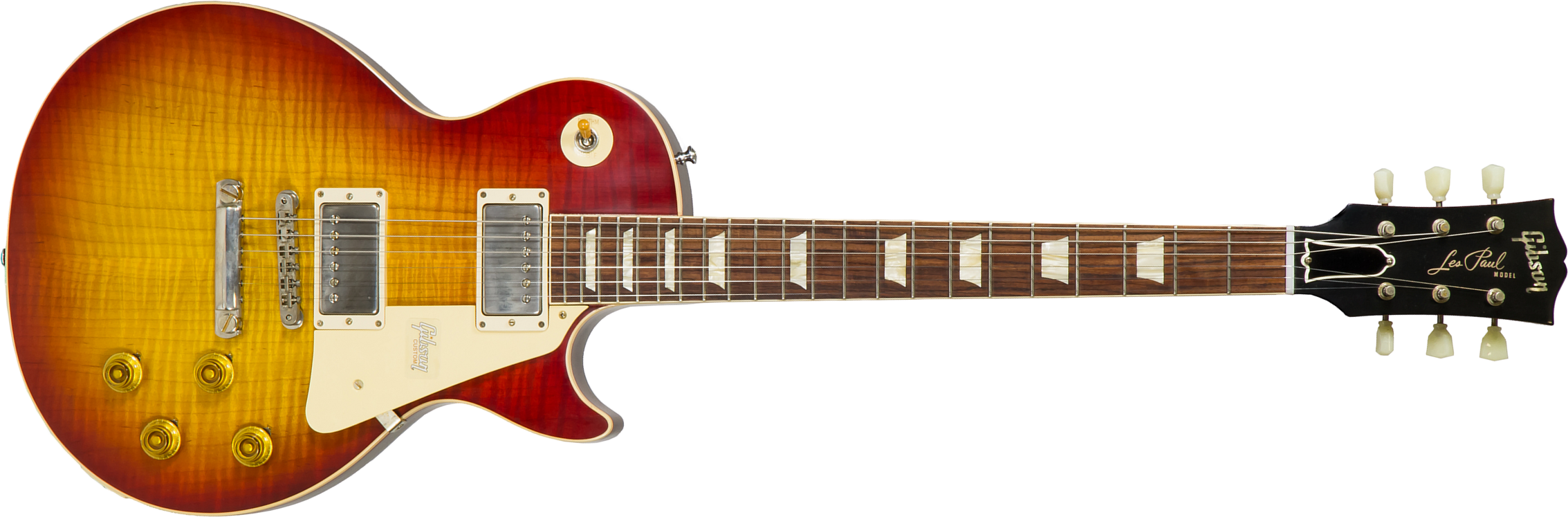 Gibson Custom Shop Les Paul Standard 1958 Reissue 2019 2h Ht Rw #89782 - Vos Washed Cherry Sunburst - Guitarra eléctrica de corte único. - Main pictur