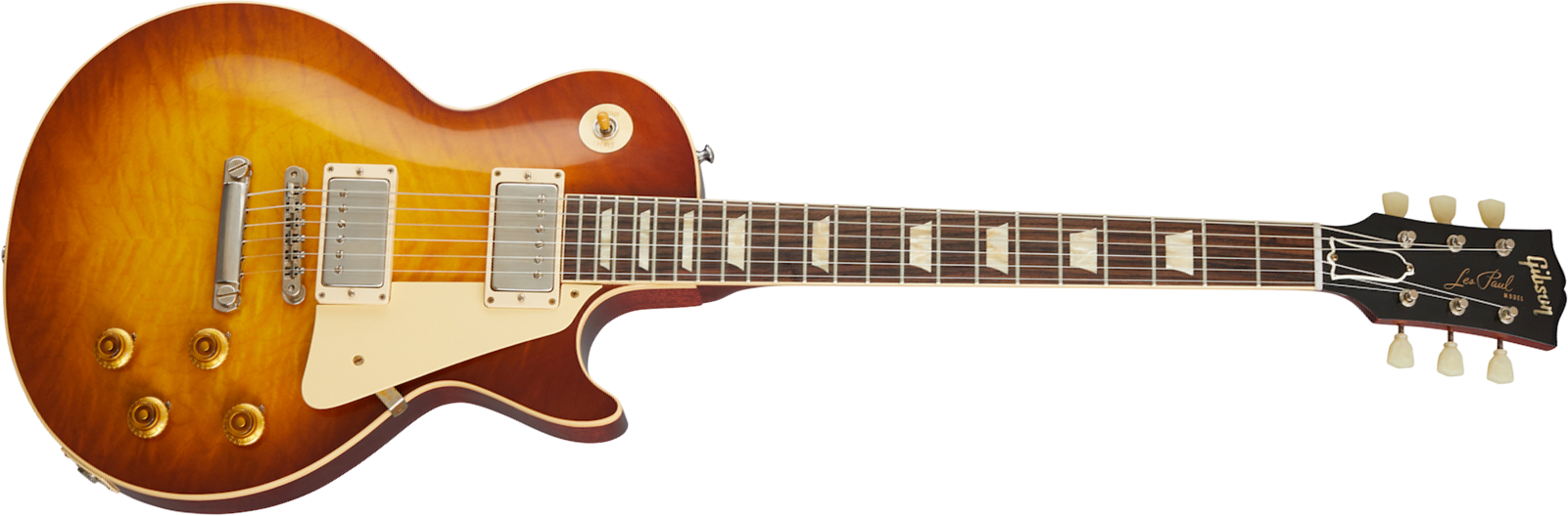 Gibson Custom Shop Les Paul Standard 1959 Reissue 2020 2h Ht Rw - Vos Iced Tea Burst - Guitarra eléctrica de corte único. - Main picture