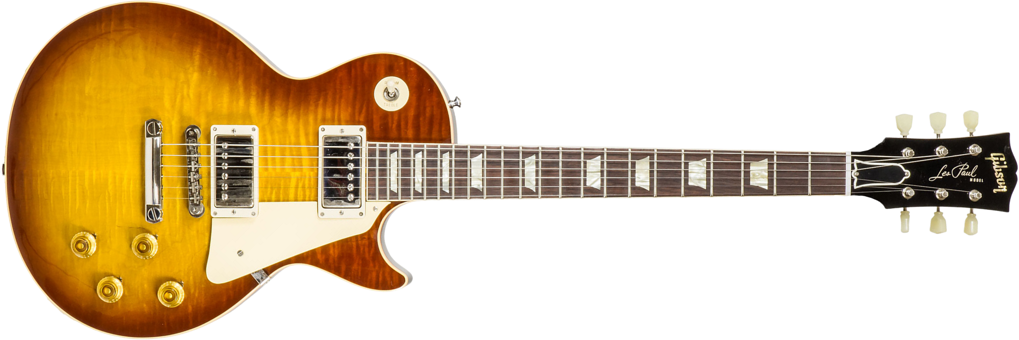 Gibson Custom Shop Les Paul Standard 1959 Reissue 2h Ht Rw #91818 - Gloss Iced Tea Burst - Guitarra eléctrica de corte único. - Main picture