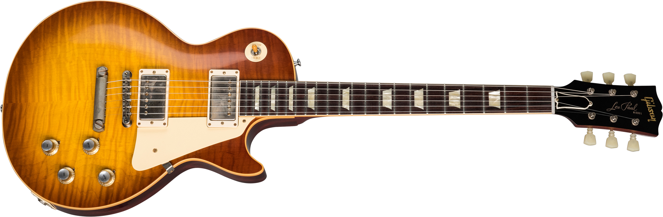 Gibson Custom Shop Les Paul Standard 1960 Reissue 2019 2h Ht Rw - Vos Iced Tea Burst - Guitarra eléctrica de corte único. - Main picture