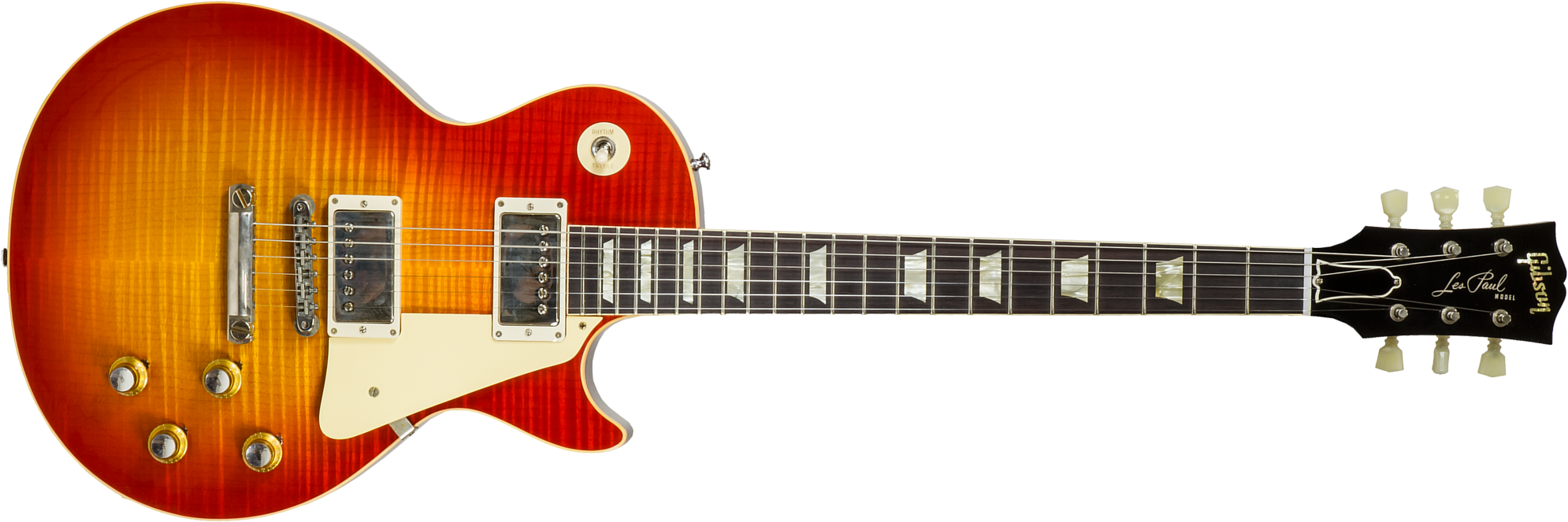 Gibson Custom Shop Les Paul Standard 1960 Reissue 2h Ht Rw #03222 - Vos Tangerine Burst - Guitarra eléctrica de corte único. - Main picture