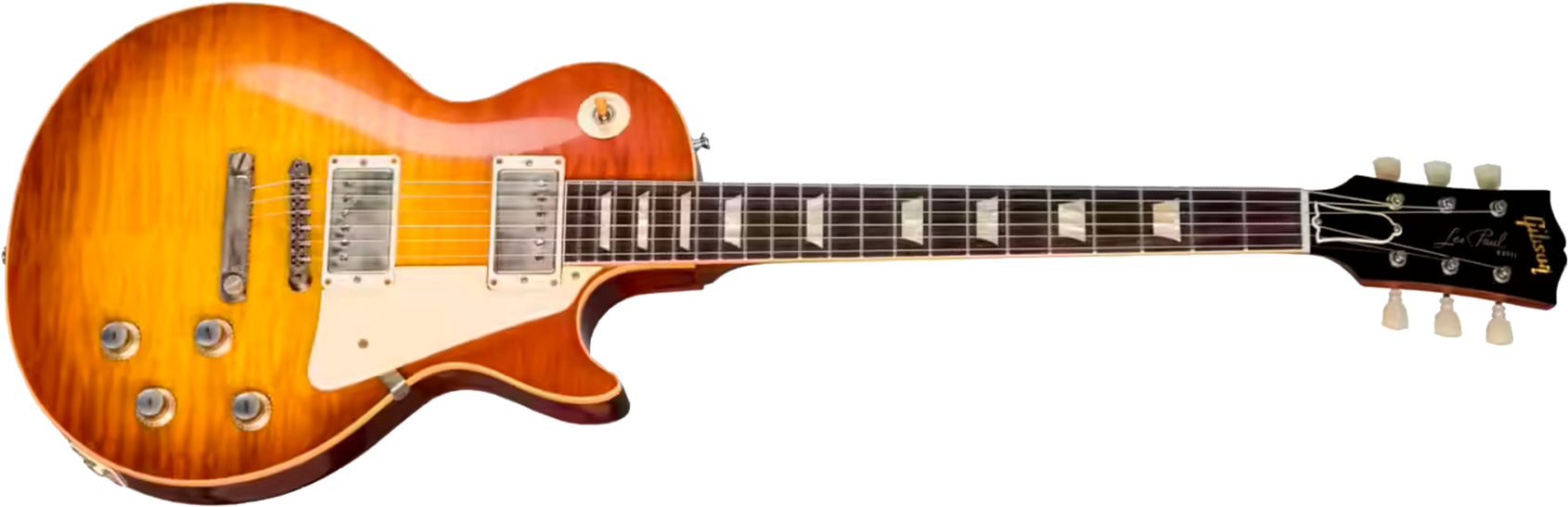 Gibson Custom Shop Les Paul Standard 1960 Reissue 2h Ht Rw #04234 - Vos Tangerine Burst - Guitarra eléctrica de corte único. - Main picture