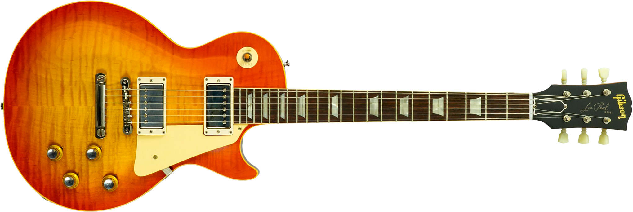 Gibson Custom Shop Les Paul Standard 1960 Reissue 2h Ht Rw #04495 - Vos Tangerine Burst - Guitarra eléctrica de corte único. - Main picture