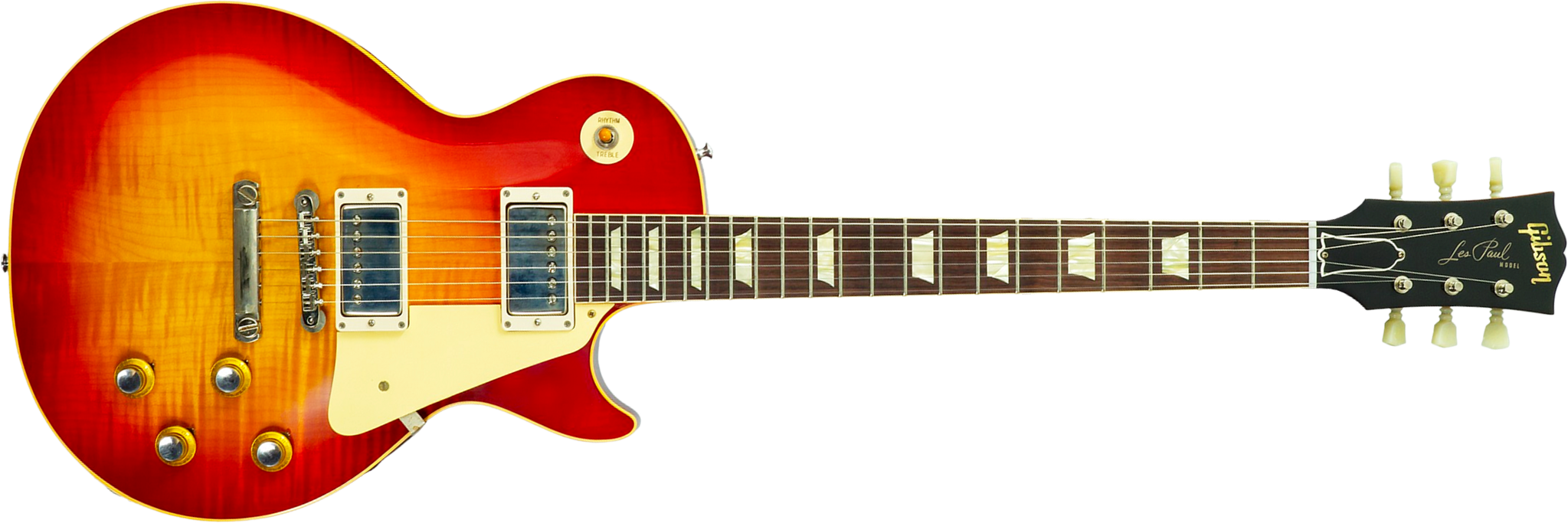 Gibson Custom Shop Les Paul Standard 1960 Reissue 2h Ht Rw #04714 - Vos Washed Cherry Sunburst - Guitarra eléctrica de corte único. - Main picture