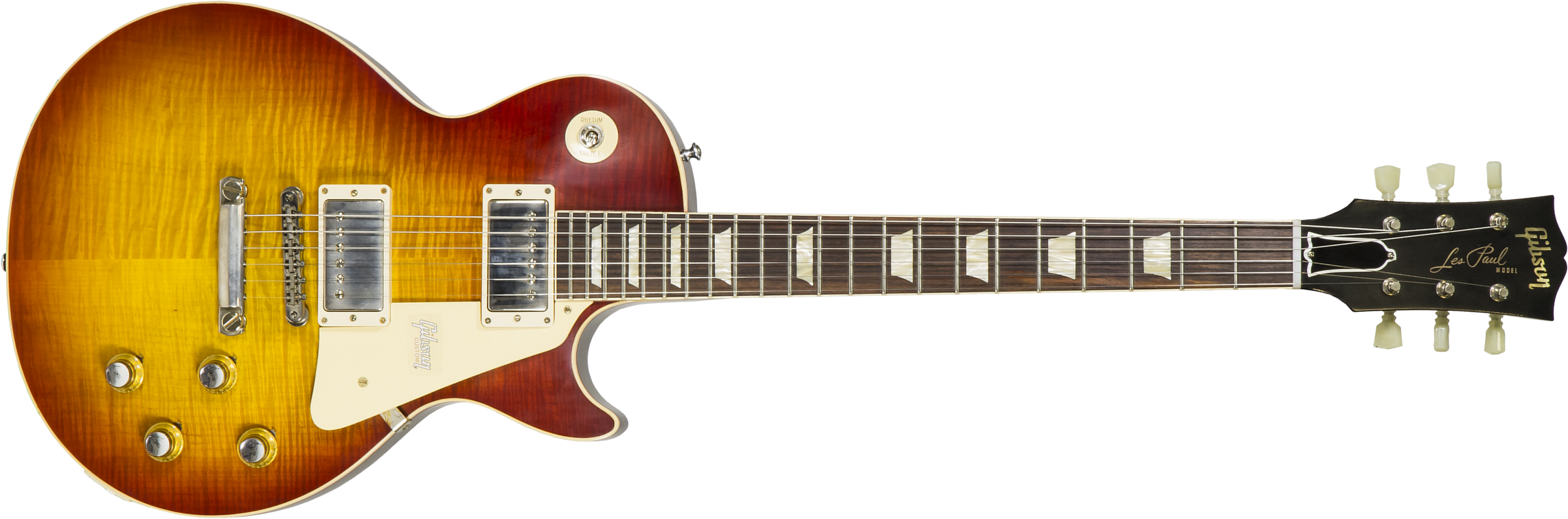 Gibson Custom Shop Les Paul Standard 1960 V2 60th Anniversary 2h Ht Rw - Vos Tomato Soup Burst - Guitarra eléctrica de corte único. - Main picture