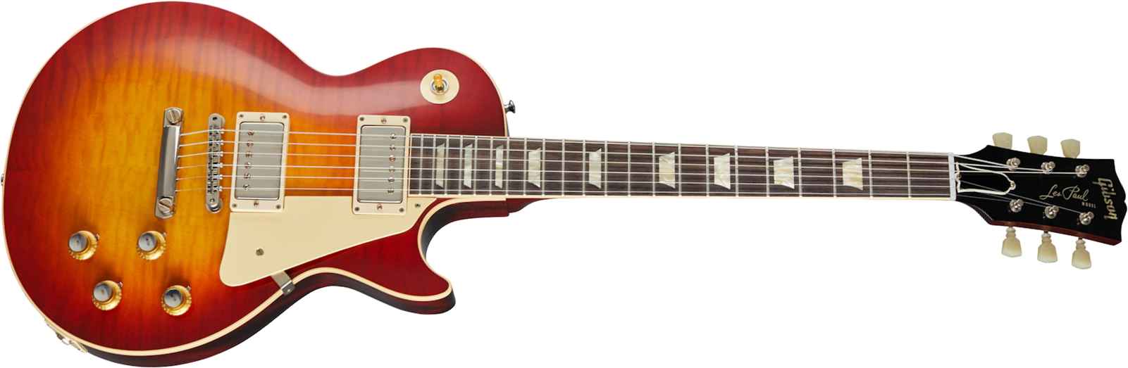 Gibson Custom Shop Les Paul Standard 1960 V3 60th Anniversary - Vos Wide Tomato Burst - Guitarra eléctrica de corte único. - Main picture