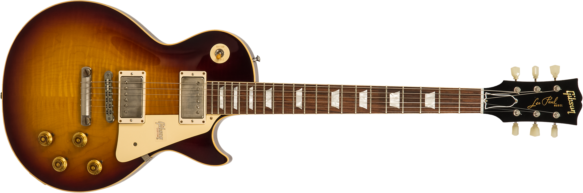 Gibson Custom Shop Les Paul Standard Burstdriver 2h Ht Rw #871301 - Vos Havana Fade - Guitarra eléctrica de corte único. - Main picture
