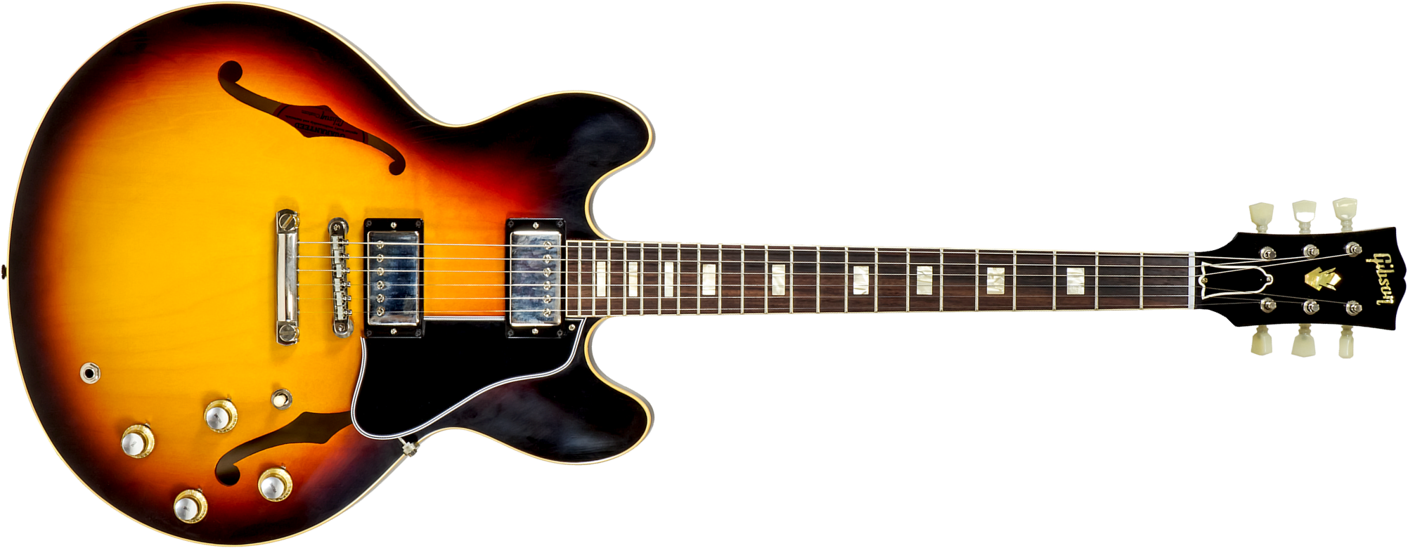 Gibson Custom Shop M2m Es-335 1964 2h Ht Rw #130446 - Murphy Lab Light Aged Vintage Burst - Guitarra eléctrica semi caja - Main picture