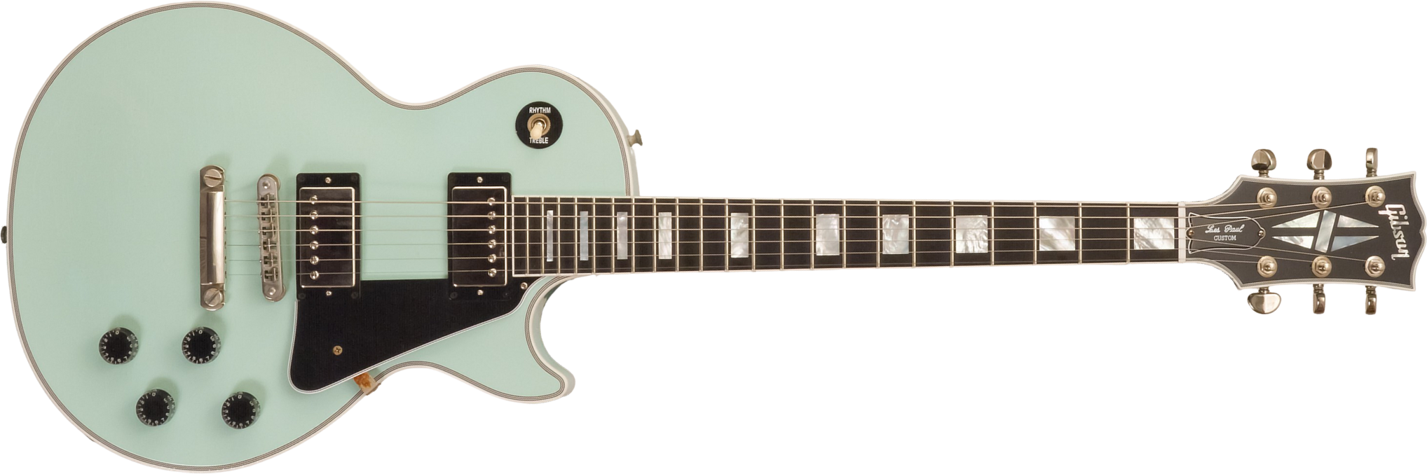 Gibson Custom Shop M2m Les Paul Custom 2h Ht Eb #cs501799 - Murphy Lab Aged Kerry Green - Guitarra eléctrica de corte único. - Main picture