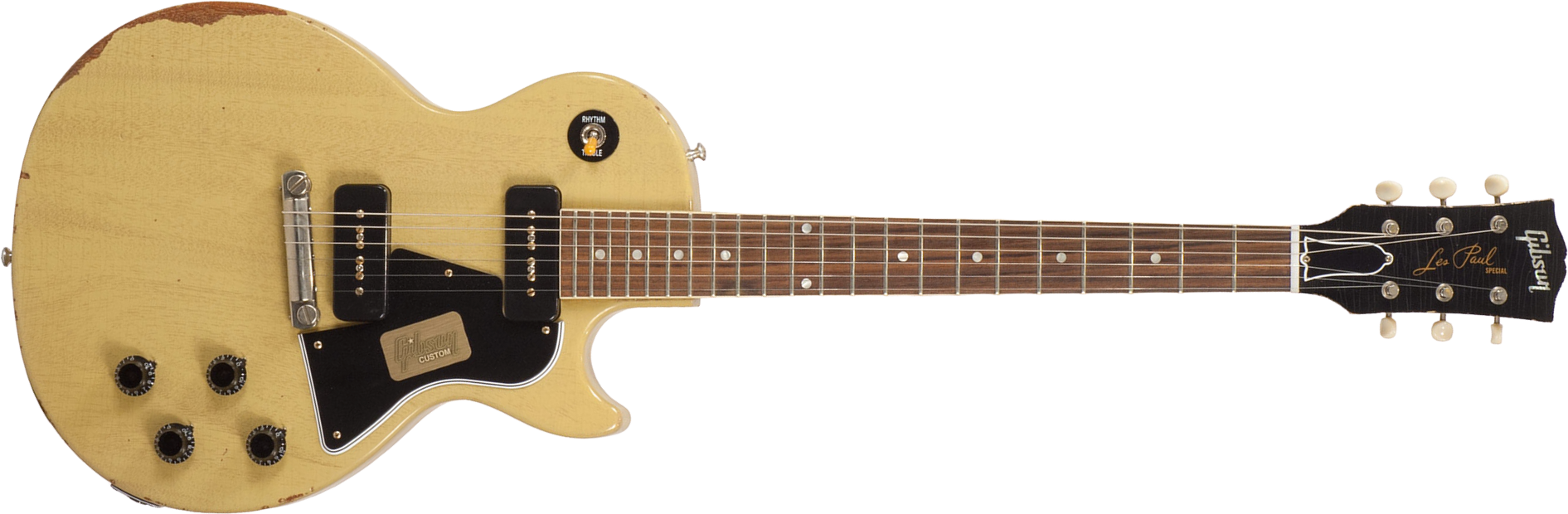 Gibson Custom Shop M2m  Les Paul Special 1960 Single Cut 2p90 Ht Rw - Heavy Aged Tv Yellow - Guitarra eléctrica de corte único. - Main picture