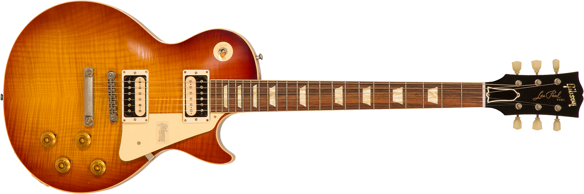 Gibson Custom Shop M2m Les Paul Standard 1958 2h Ht Rw #89904 - Kentucky Bourbon Fade - Guitarra eléctrica de corte único. - Main picture
