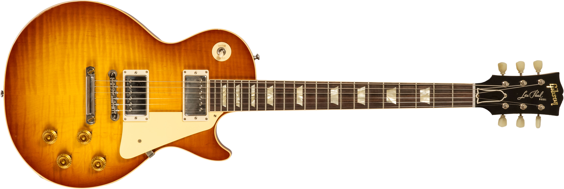 Gibson Custom Shop M2m Les Paul Standard 1959 2h Ht Rw #932130 - Murphy Lab Light Aged Golden Poppy Burst - Guitarra eléctrica de corte único. - Main 