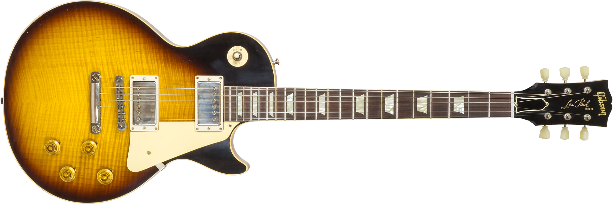 Gibson Custom Shop M2m Les Paul Standard 1959 2h Ht Rw #932131 - Murphy Lab Light Aged Kindred Burst - Guitarra eléctrica de corte único. - Main pictu