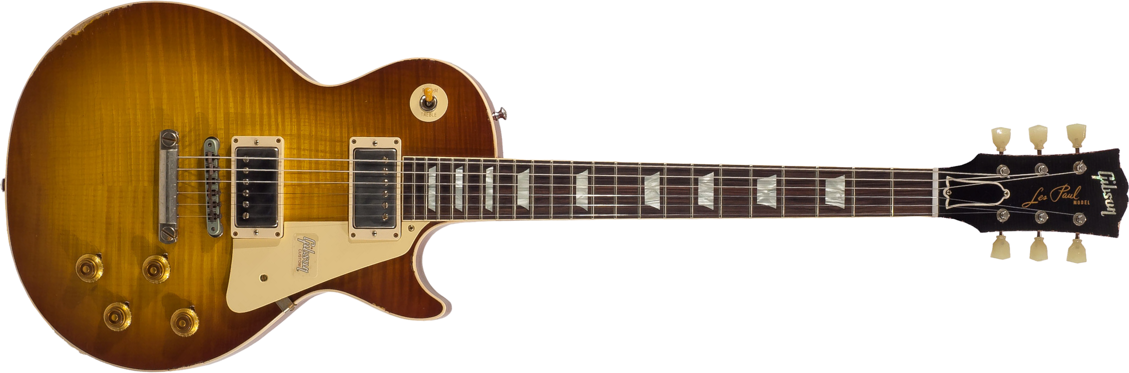 Gibson Custom Shop M2m Les Paul Standard 1959 2h Ht Rw #982197 - Heavy Aged Iced Tea - Guitarra eléctrica de corte único. - Main picture