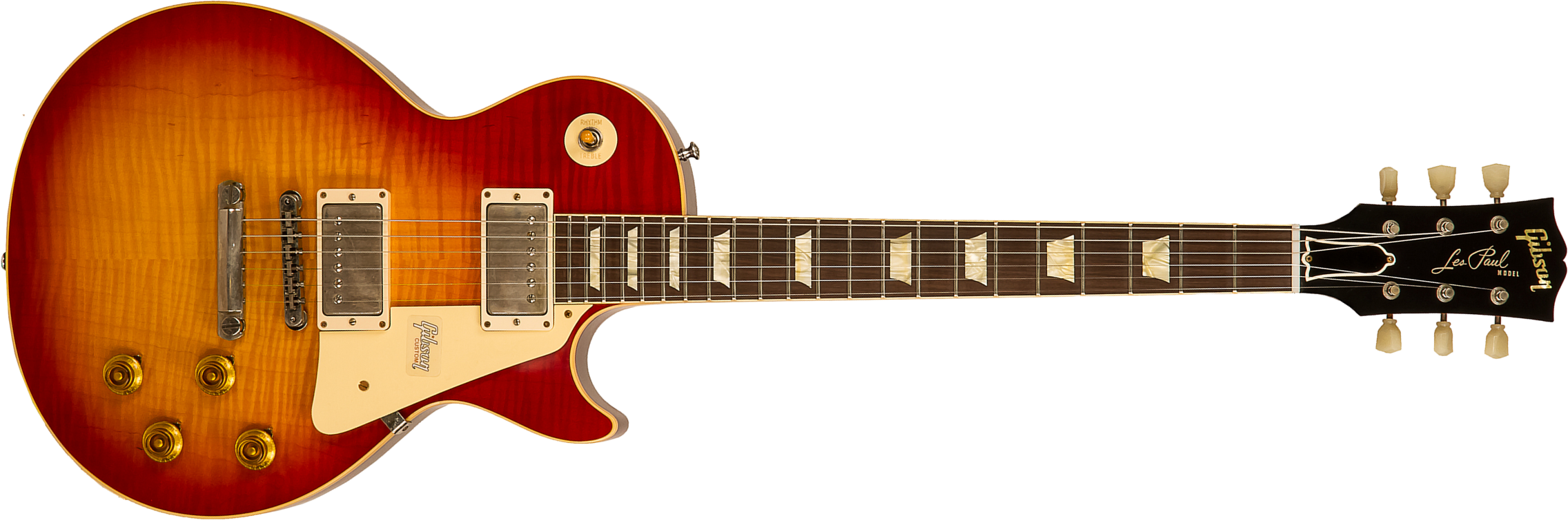Gibson Custom Shop M2m Les Paul Standard 1959 60th Anniversary 2h Ht Rw #991818 - Vos Sunrise Teaburst - Guitarra eléctrica de corte único. - Main pic