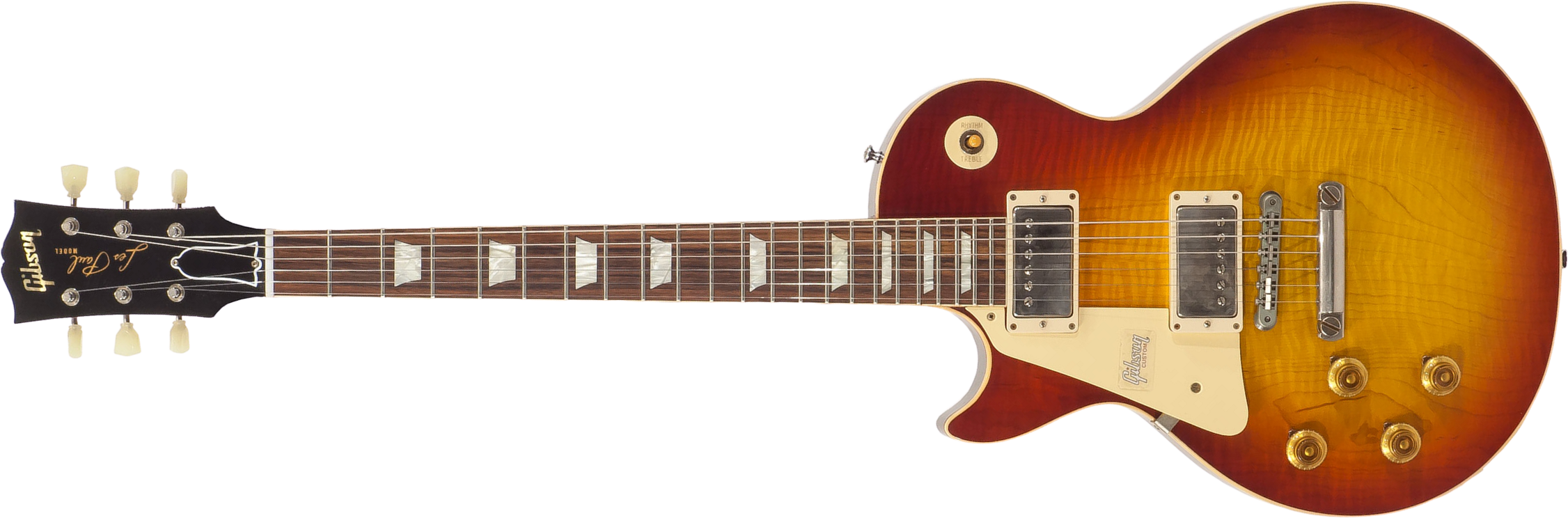 Gibson Custom Shop M2m Les Paul Standard 1959 Lh Gaucher Ltd 2h Ht Rw #971610 - Vos Washed Cherry - Guitarra electrica para zurdos - Main picture