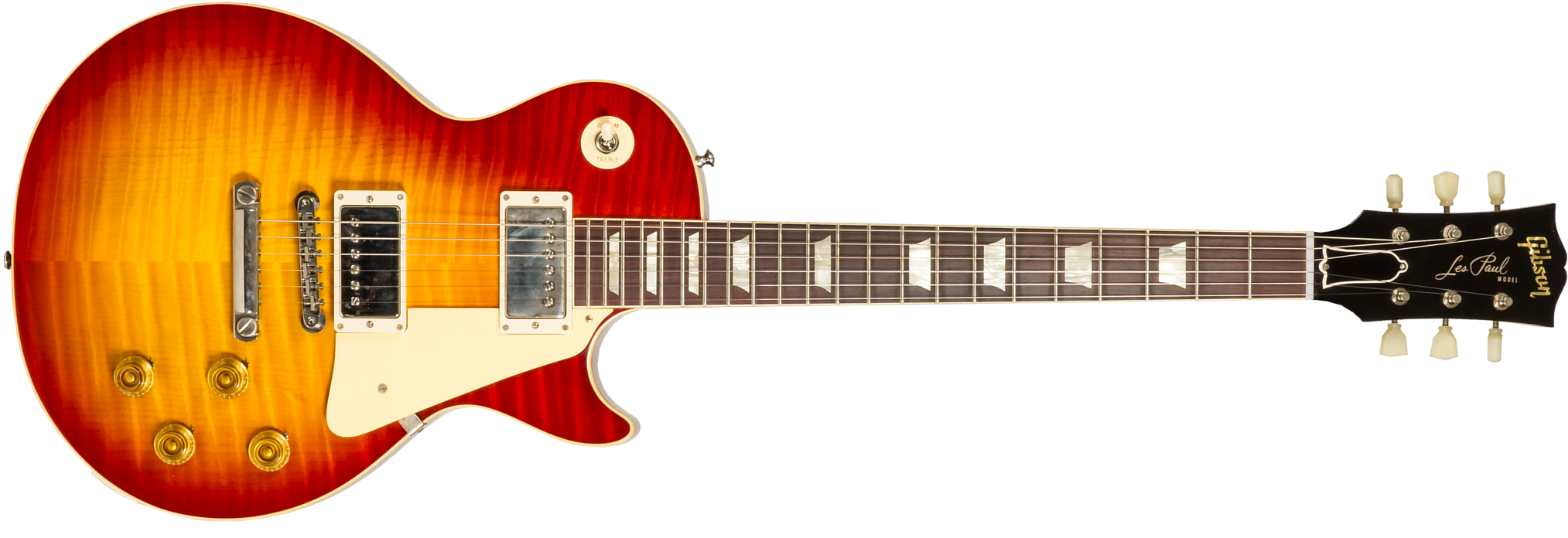 Gibson Custom Shop M2m Les Paul Standard 1959 Reissue 2h Ht Rw #932134 - Murphy Lab Ultra Light Aged Washed Cherry Burst - Guitarra eléctrica de corte