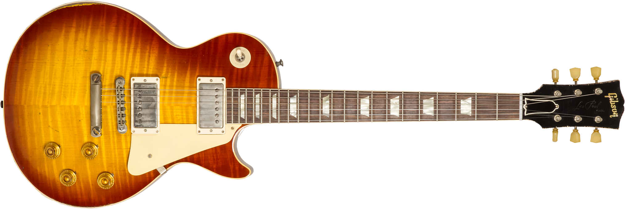 Gibson Custom Shop M2m Les Paul Standard 1959 Reissue 2h Ht Rw #932156 - Ultra Heavy Aged Iced Tea Burst - Guitarra eléctrica de corte único. - Main p