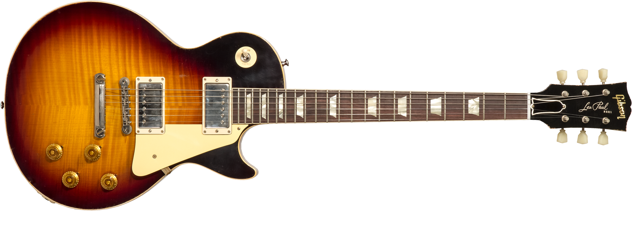 Gibson Custom Shop M2m Les Paul Standard 1959 Reissue 2h Ht Rw #932163 - Murphy Lab Light Aged Dark Burst - Guitarra eléctrica de corte único. - Main 