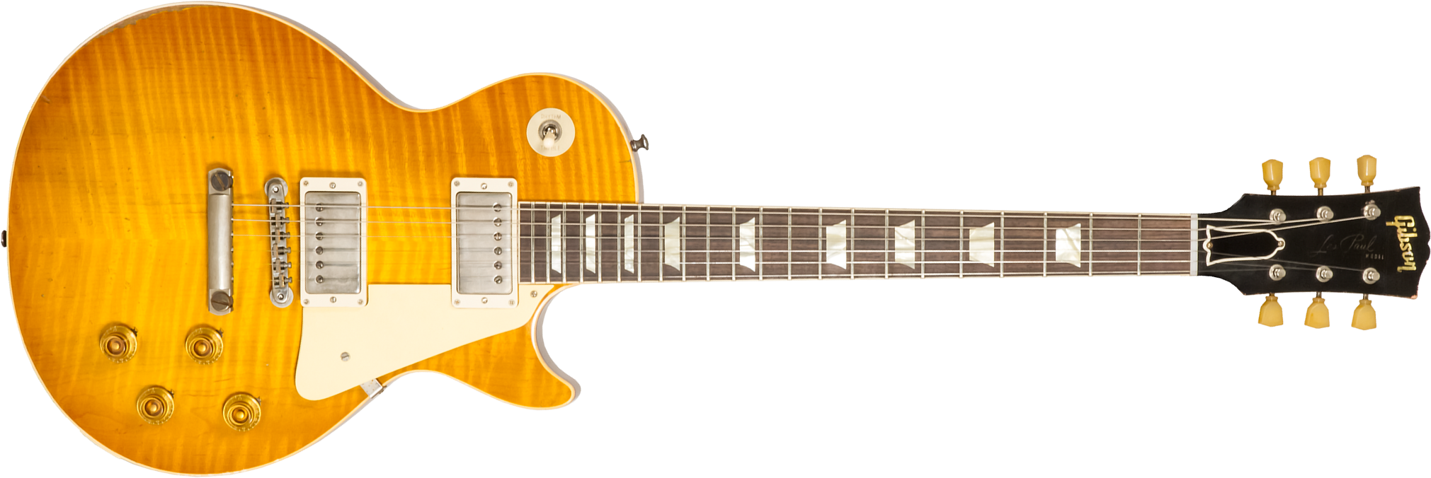 Gibson Custom Shop M2m Les Paul Standard 1959 Reissue 2h Ht Rw #932980 - Murphy Lab Heavy Aged Dirty Lemon Fade - Guitarra eléctrica de corte único. -